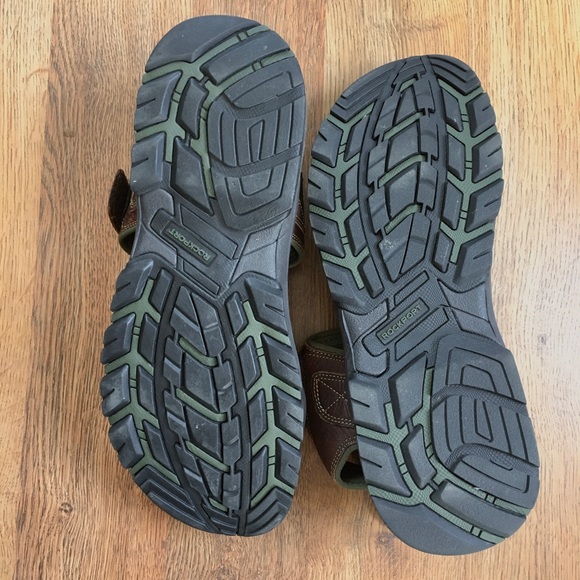 Rockport Springboro Men’s Brown Leather Sandal Sz 11 - Picture 3 of 8